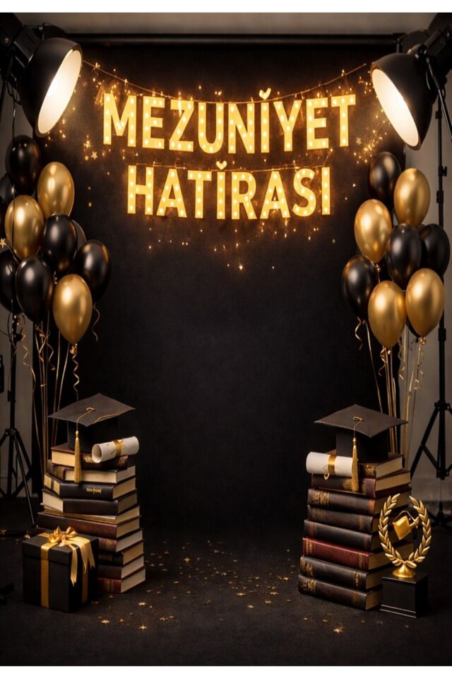 150x200 Cm Mezuniyet Hatırası Fonu Okul Etkinlik Fon