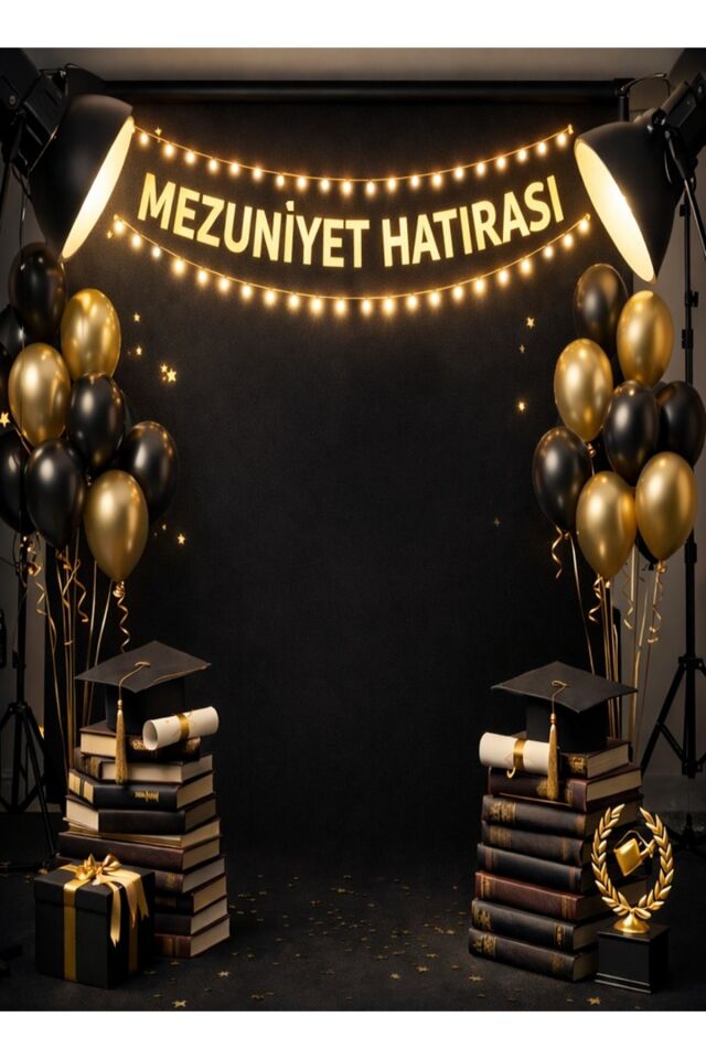 150x200 Cm Mezuniyet Hatırası Fonu Okul Etkinlik Fon