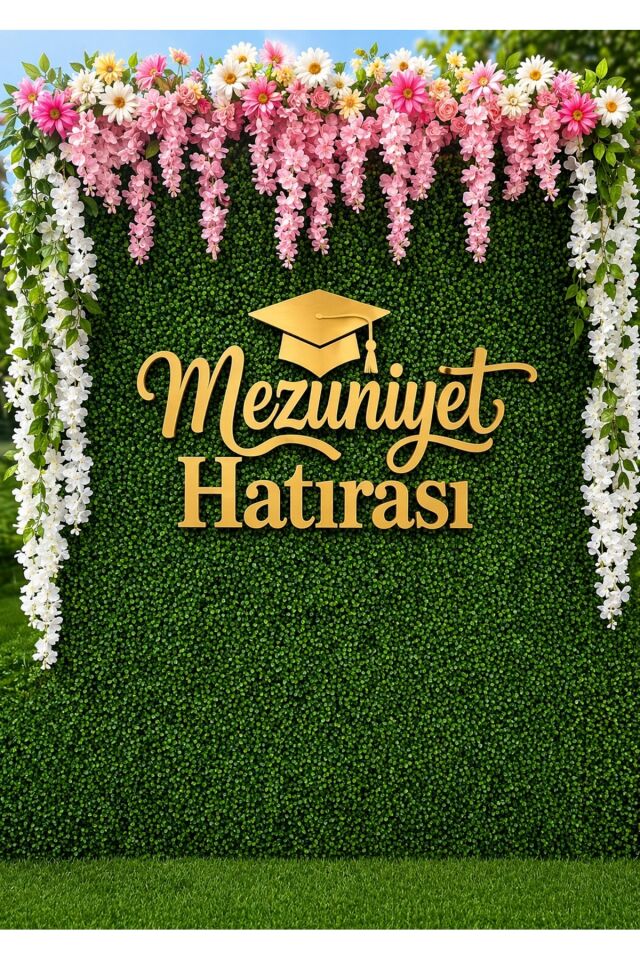 250x200 Cm Ek Dikişli Mezuniyet Hatırası Fonu Okul Etkinlik Fon