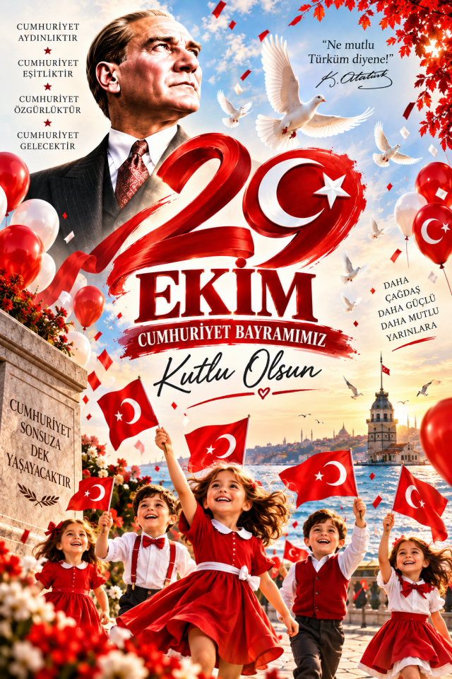 29 Ekim Cumhuriyet Bayramı, Okul Etkinlik Kumaş Pano