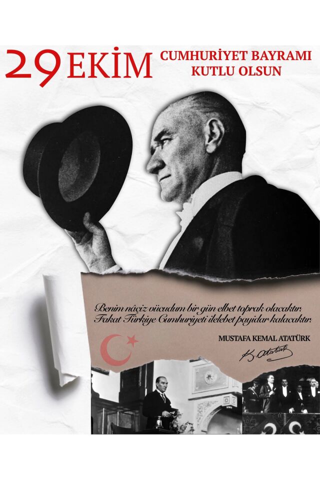 29 Ekim Cumhuriyet Bayramı, Okul Etkinlik Kumaş Fon 150x200