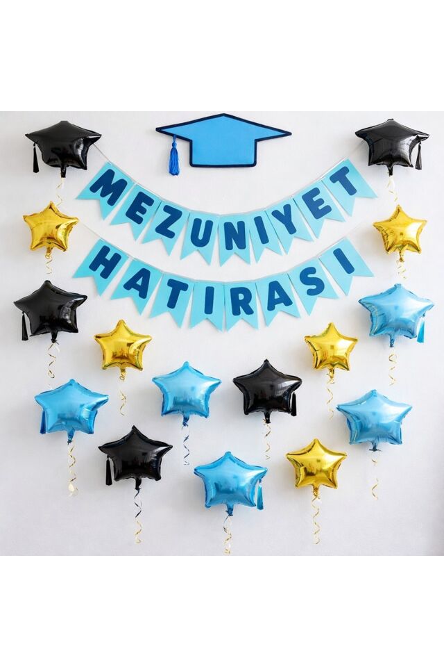 Mezuniyet Hatırası Okul Etkinlik Kumaş Fon 300X250 CM