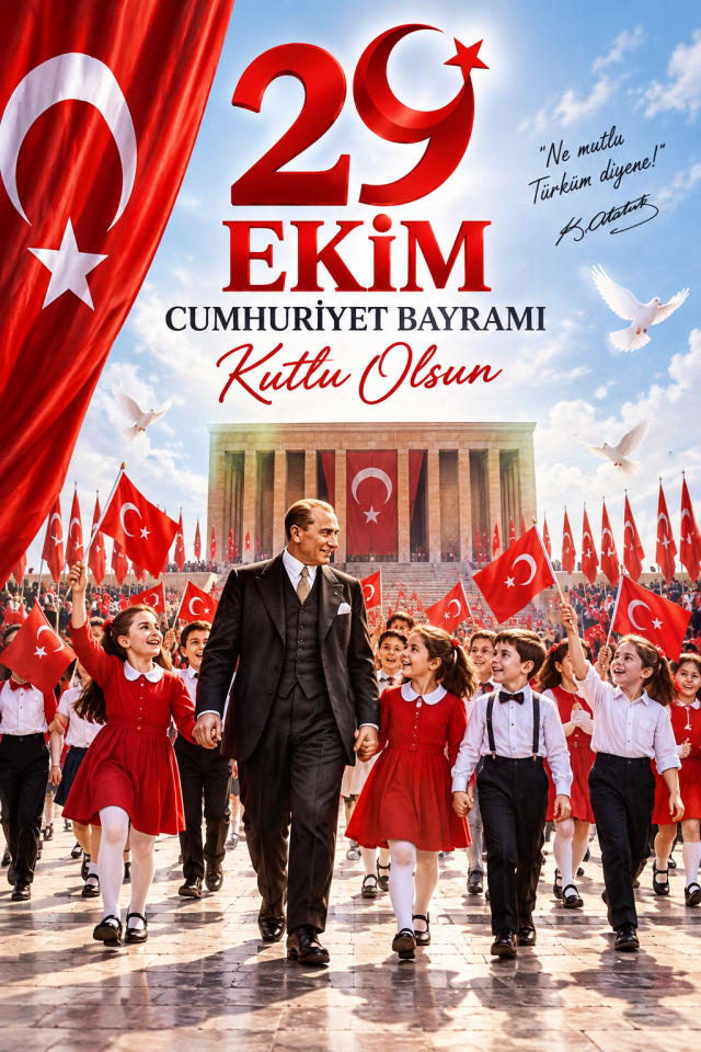 29 Ekim Cumhuriyet Bayramı, Okul Etkinlik Kumaş Pano