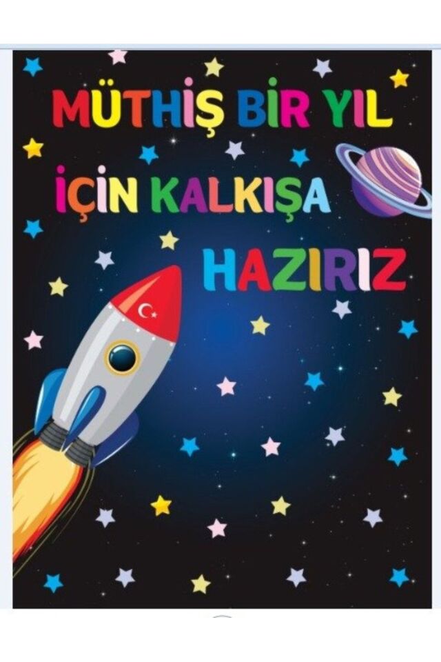 Müthiş Bir Yıla Başlıyoruz, İlk Gün, Okul Etkinlik Kumaş Fon 150x200