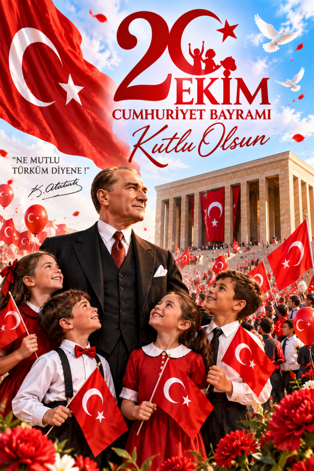 29 Ekim Cumhuriyet Bayramı, Okul Etkinlik Kumaş Pano