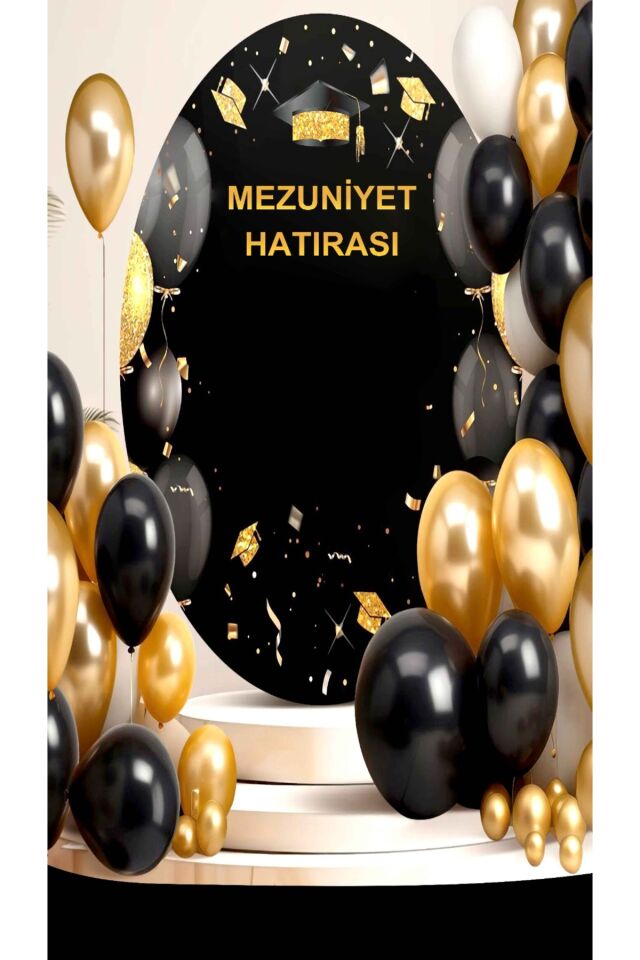 150x200 cm Mezuniyet, Kumaş Okul Etkinlik Fon