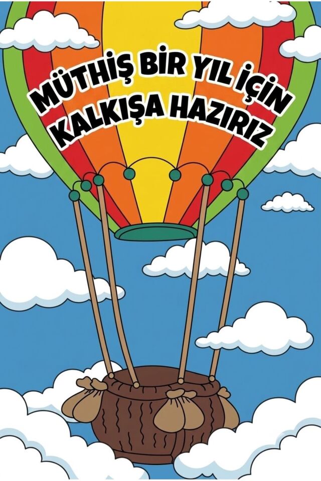200X250 cm , Okulumda İlk Günüm, Okul Etkinlik Kumaş Fon