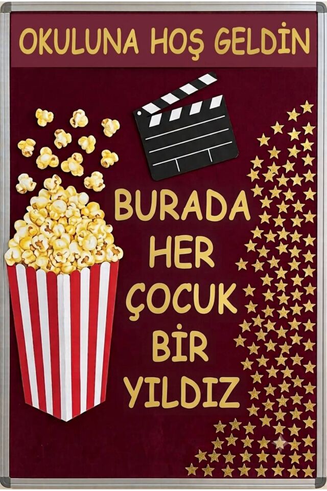 200X200 cm , Okulumda İlk Günüm, Okul Etkinlik Kumaş Fon