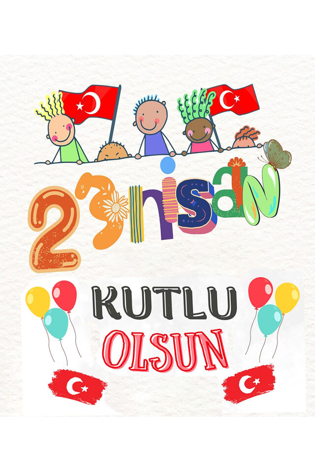 150x200 cm Kumaş Okul Etkinlik Fon , 23 Nisan Etkinlik