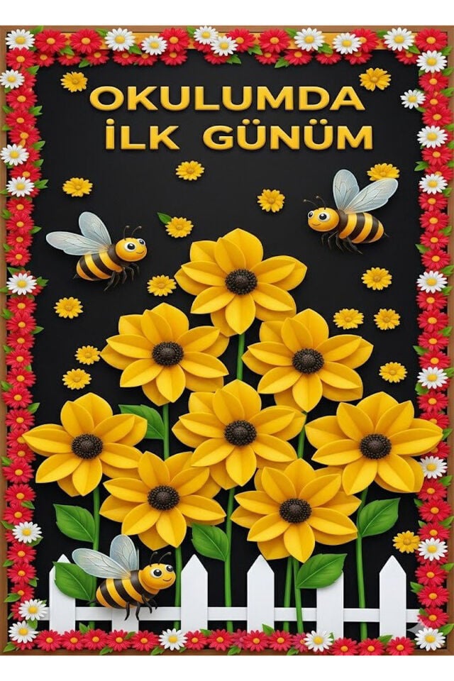 150x200 cm, Okulda İlk Günüm, Okul Etkinlik Kumaş Fon