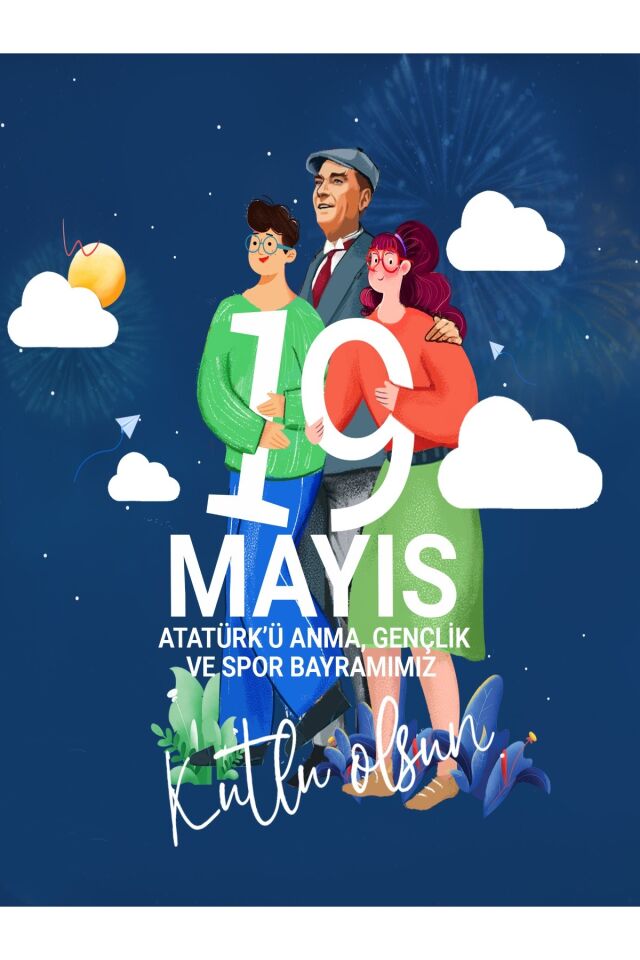 250x200 19 mayıs Atatürkü anma,gençlik ve spor bayramı kumaş fonu