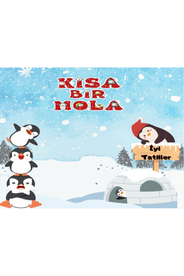 Kısa Bir Mola, Ara Tatil, Okul Etkinlik Kumaş Fon 150x200