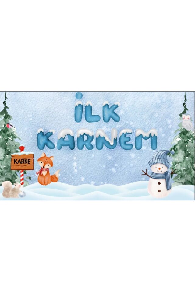 İlk Karnem, Karne Günü, Okul Etkinlik Kumaş Fon 150x200