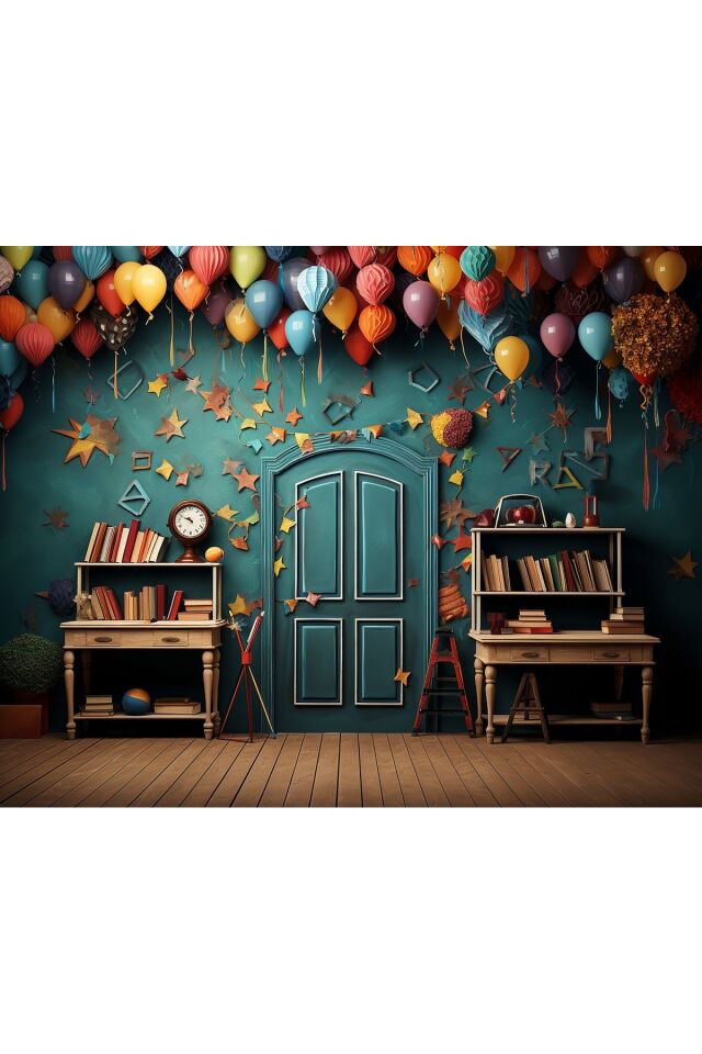 Doğum Günü, Mezuniyet, Okul Etkinlik Kumaş Fon 250x200 Ek Dikişli