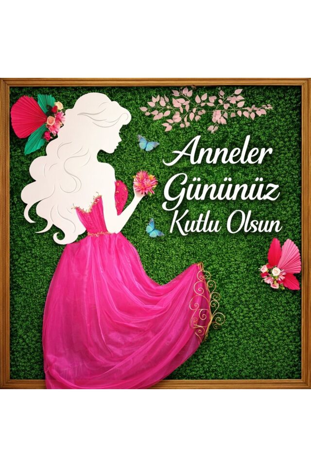 Anneler Günü Kutlu Olsun,Canım Annem Okul Etkinlik Kumaş Fon 300x 250 CM