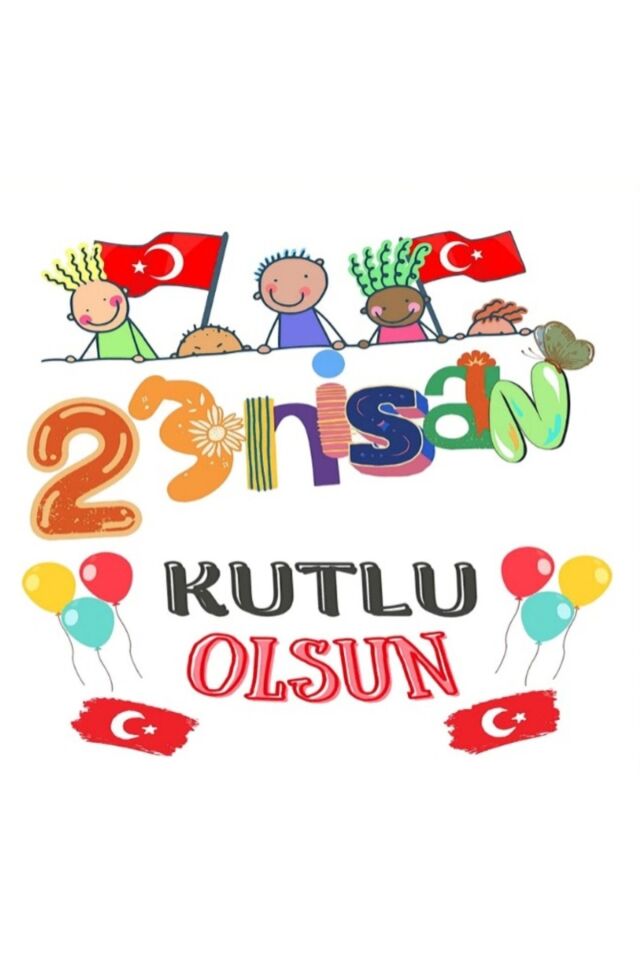 23 Nisan Ulusal Egemenlik ve Çocuk Bayramı, Okul Etkinlik, Fotoğraf Çekimi, Kumaş Arka Fon 200X200
