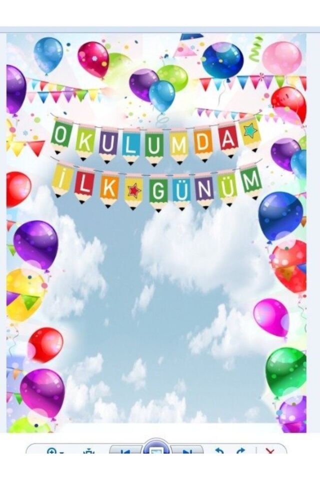 Okulumda İlk Günüm, Okul Etkinlik, Parti, Kutlama, Kumaş Arka Fon 200X200 EKLEME DİKİŞLİ