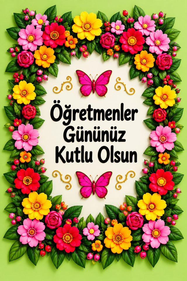 24 Kasım Öğretmenler Günü Kutlu Olsun, Okul Etkinlik Kumaş Fon