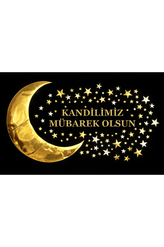Kandilimiz Mübarek olsun Ramazan Ayı Kumaş Pano , Fotoğraf Çekimi, 150X200