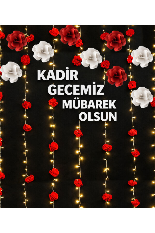 Kadir Gecemiz Mübarek olsun Ramazan Ayı Kumaş FON, Fotoğraf Çekimi 200X250 EK DİKİŞLİ