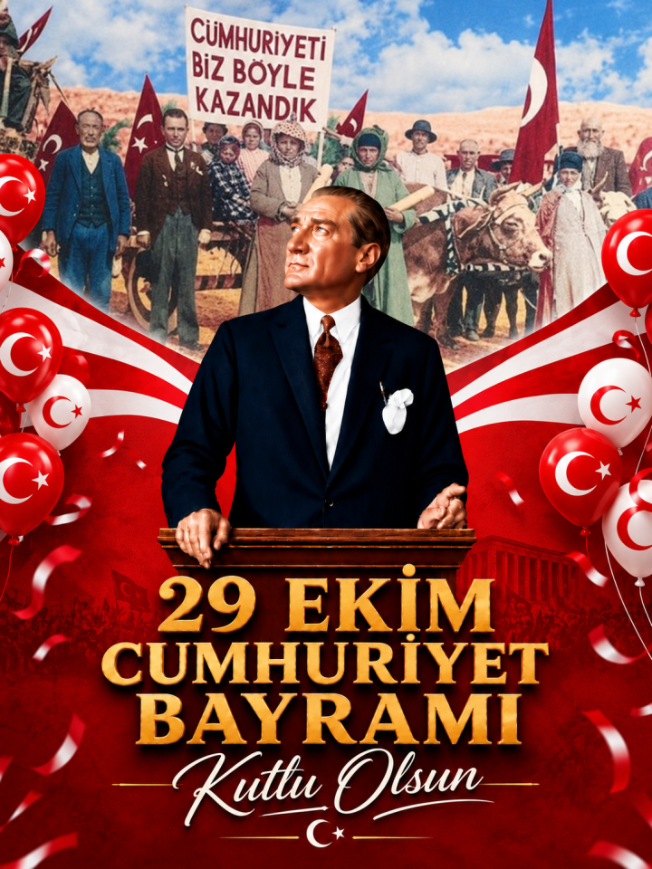 Cumhuriyeti Biz Böyle Kazandık 29 Ekim Temalı, Okul Kumaş Etkinlik Fon